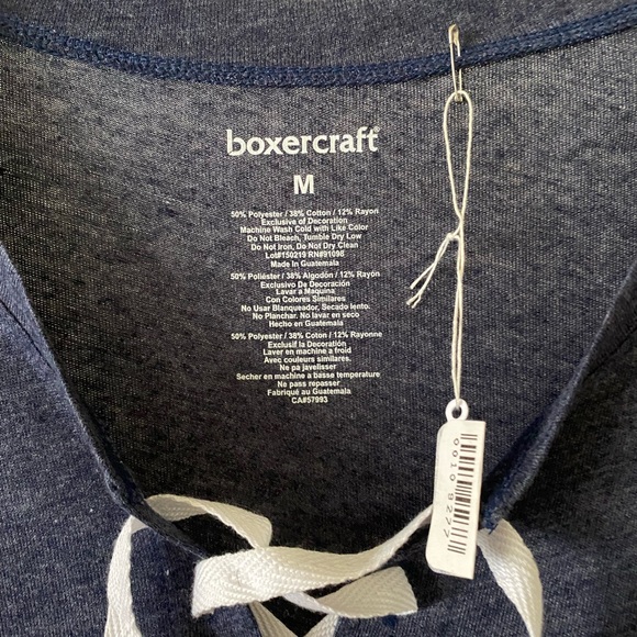 Sporty Blue Lace-up dress with bling LA - Picture 2 of 5